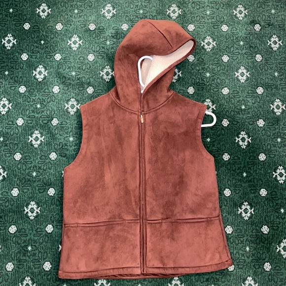 Lauren Ralph Lauren petite medium vest brown - Picture 1 of 8